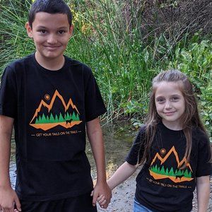Fetch The Sun Youth Hiking Shirt | Black, Unisex Summer Clothes, Boys & Girls